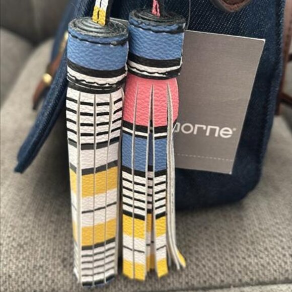 👜 Liz Claiborne Denim Crossbody Bag - NWT – Stylish Everyday Messenger - Picture 5 of 5